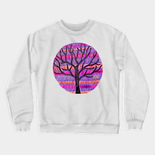 Tree in Pink Wash Crewneck Sweatshirt